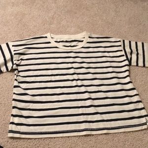 Madewell cropped oversized t shirt